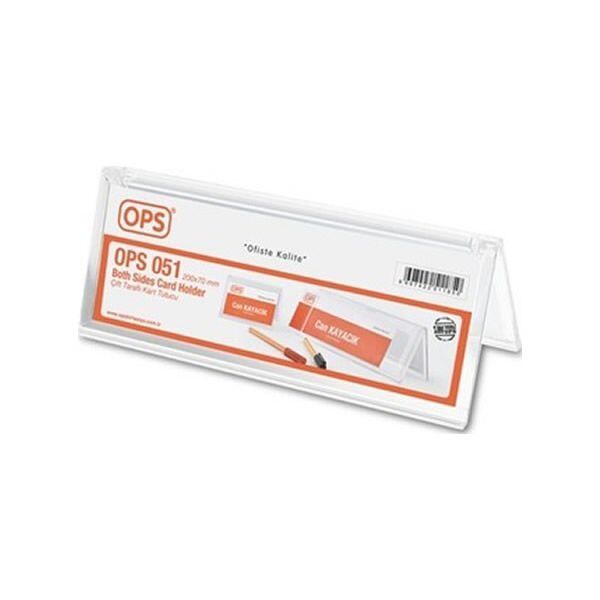 Ops 501 200x70mm Çift Taraflı Kart Tutucu