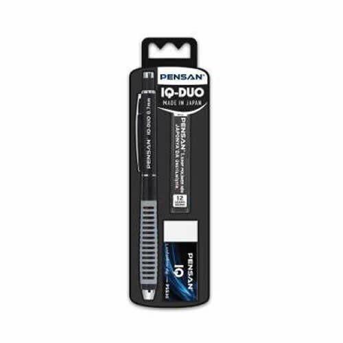 Pensan IQ-DUO 0,5 mm Siyah Min Silgili Versatil Kalem