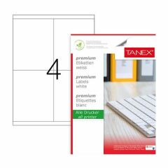 Tanex TW-2304 105x140mm 100 lü Lazer Etiketi