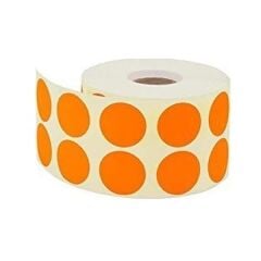 Tanex 25 mm 2500 lü Turuncu Nokta Etiket