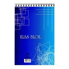 Klas A5 40 Yaprak Kareli Spiralli Bloknot