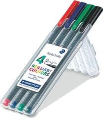 Staedtler 403 Triplus 0,4 mm 4 lü Üçgen Roller Kalem
