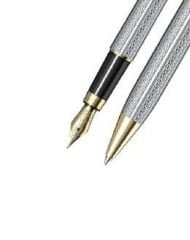 Scrikss 722W Gold Krom Dolma Kalem Tükenmez Kalem Seti