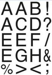 Tanex STC-422 3 lü Şeffaf Harf Etiketi