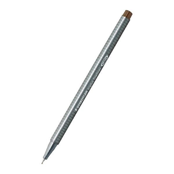 Staedtler 334-77 0,3 mm Triplus Kahverengi Üçgen Fineliner Kalem