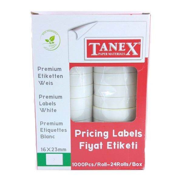 Tanex 6600 16x23 24 lü Çift Hanelı Etiket