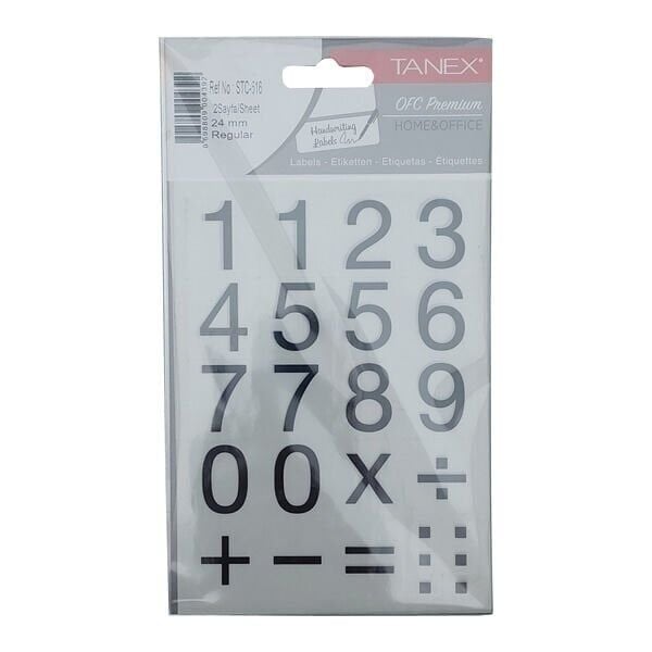 Tanex STC-516 24 mm 2 li Regular Rakam Etiketi