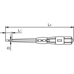 Vip-tec VT6193 4,0 mm Düz Uçlu Kontrol Kalemi