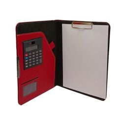 Yağmur YTS-904 A4 Kırmızı Termo Deri Hesap Makineli Sekreterlik