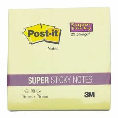 Post-It 654-CYS 76x76 90 Yaprak Kanarya Sarısı Not Kağıdı