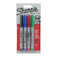 Sharpie S0835360 4 lü Ultra Standart Renkler Süper İnce Keçeli Kalem