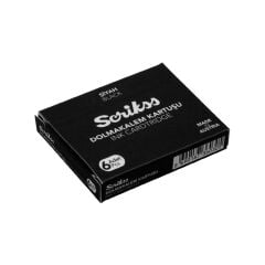 Scrikss 6 lı Siyah Dolma Kalem Kartuşu