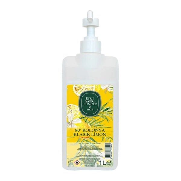 Eyüp Sabri Tuncer Ped Bidon Pompalı 1 lt Limon Kolonyası