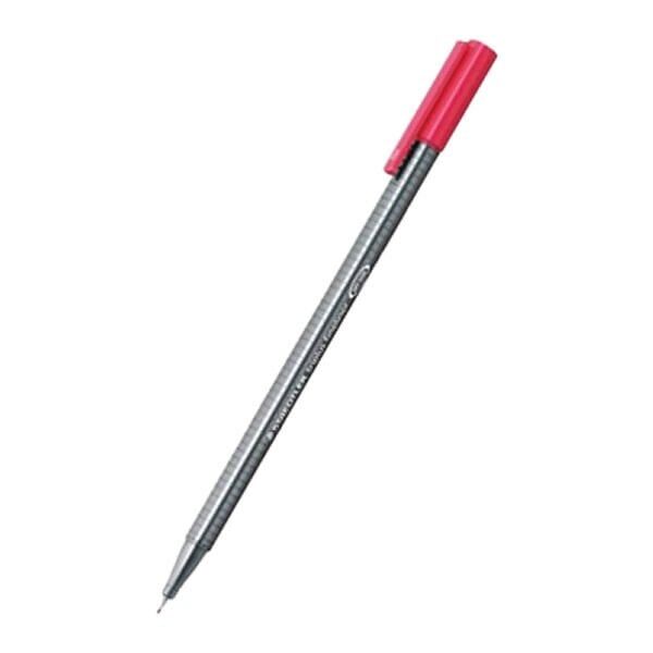 Staedtler 334-23 0,3 mm Triplus Koyu Kırmızı Üçgen Fineliner Kalem