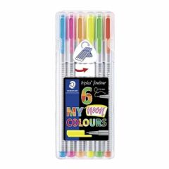 Staedtler 334 6 lı Triplus Üçgen Fineliner Kalem