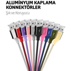 Ttec 2DK16K AlumiCable Kırmızı iPhone Şarj Kablosu
