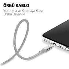 Ttec 2DK16K AlumiCable Kırmızı iPhone Şarj Kablosu