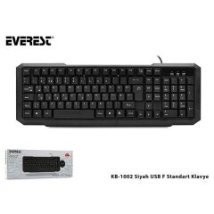Everest Kb-1002 F Türkçe Siyah Usb Klavye