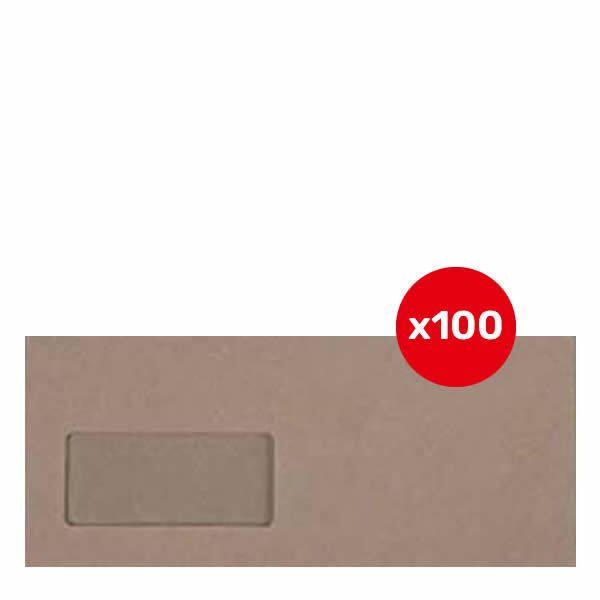 Oyal 110x220 140 gr 100 lü Ribbed Buklet Kraft Zarf