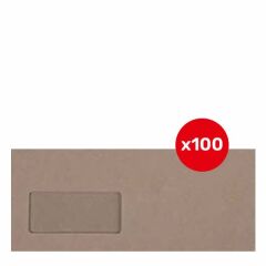 Oyal 110x220 140 gr 100 lü Ribbed Buklet Kraft Zarf