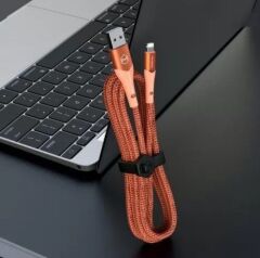 Mcdodo Koyu Turuncu Işıklı Lightning Data-Şarj Kablosu