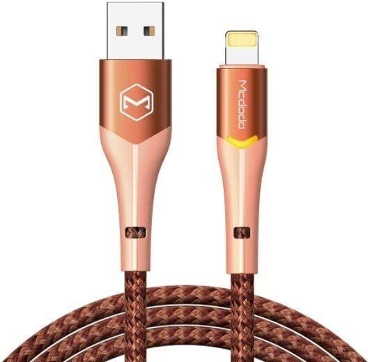 Mcdodo Koyu Turuncu Işıklı Lightning Data-Şarj Kablosu