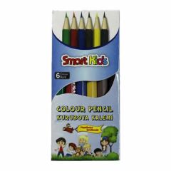 Smart Kids 2966 6 lı Kısa Kuru Boya Kalemi