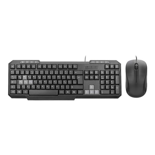 Everest Km-1435 Siyah Q Kablolu Klavye & Mouse Seti