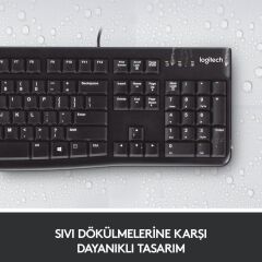 Logitech 920-002505 K120 Siyah Q Türkçe Usb Kablolu Klavye
