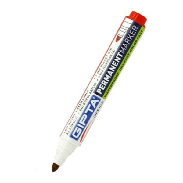 Gıpta F1333 Yuvarlak Uçlu Kırmızı Permanent Markör Kalem