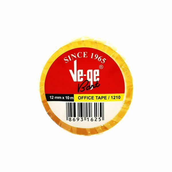 Vege 12mmX10mt Sarı Şerit Ofis Bant