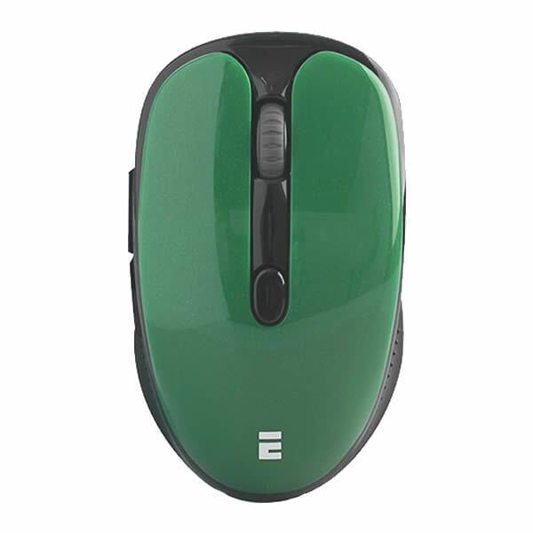 Everest SM-865 1600 Dpi 6D Alkalin Pilli Metalik Yeşil Kristal Kutulu Kablosuz Sessiz Mouse