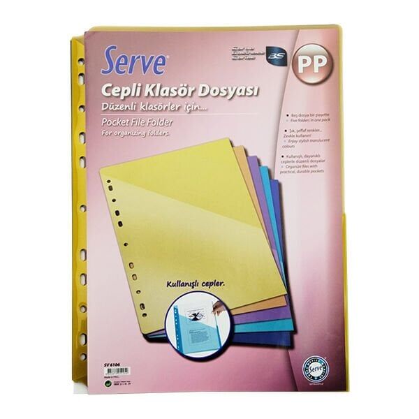 Serve SV6106 5 li Cepli Klasör Dosyası