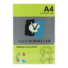 Alex Schoeller ALX-721 A4 Fosforlu Yeşil 500 lü Fotokopi Kağıdı