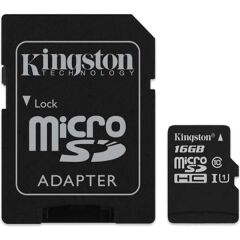 Kingston SDCS2 16GB microSDHC Canvas Select Plus 100R A1 C10 Micro SD Hafıza Kartı