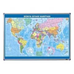 Panda PAN404 70x100 Metal Çerçeveli Dünya Siyasi Haritası