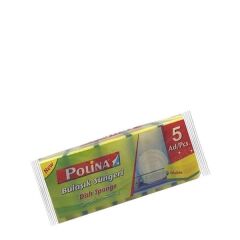 Polina 5 li Lüx Oluklu Bulaşık Süngeri