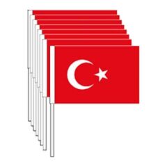 Buket BKT-301 80lİ  Sopalı Kağıt Bayrak