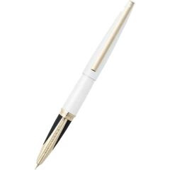 Sheaffer 9442-0 Taranis Beyaz Gövde Krom Kaplama Dolma Kalem