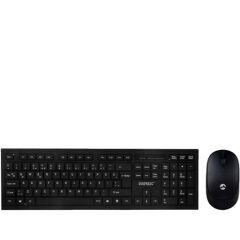 Everest KM-6121 Siyah Kablosuz Q Slim Klavye Mouse Set