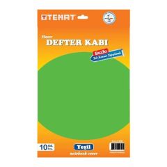 Temat 214901 10 lu Yeşil Tek Kenarı Yapışkanlı Kitap Kabı