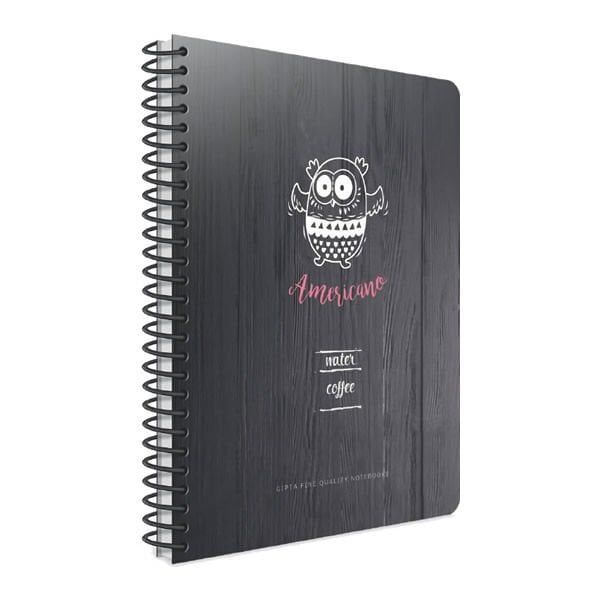 Gıpta Coffee Book A4 80 Yaprak Kareli Spiralli Karton Kapaklı Defter