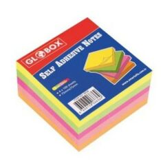 Globox 6636 75x75 400 Yaprak 4 Neon Renk Yapışkanlı Not Kağıdı