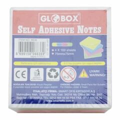 Globox 6636 75x75 400 Yaprak 4 Neon Renk Yapışkanlı Not Kağıdı