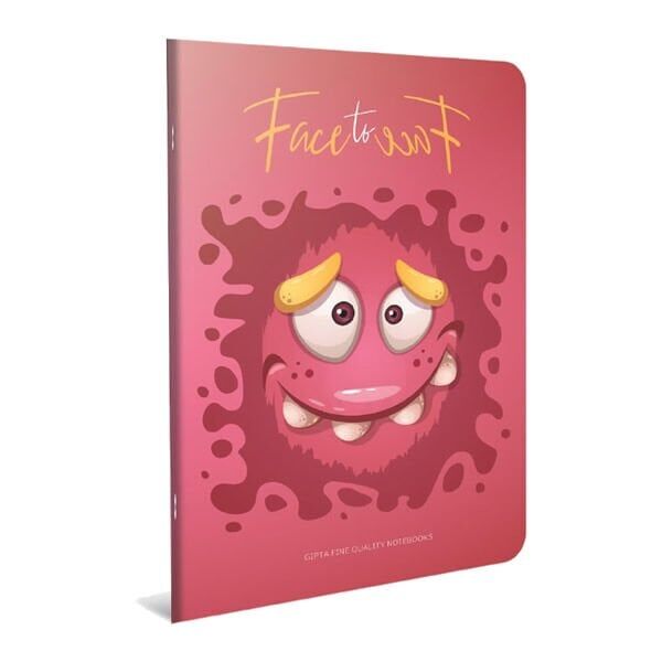 Gıpta Face to Face A4 60 Yaprak Kareli Tel Dikişli Karton Kapak Defter