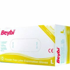 Beybi Latex L Pudrasız 100 lü Muayene Eldiveni