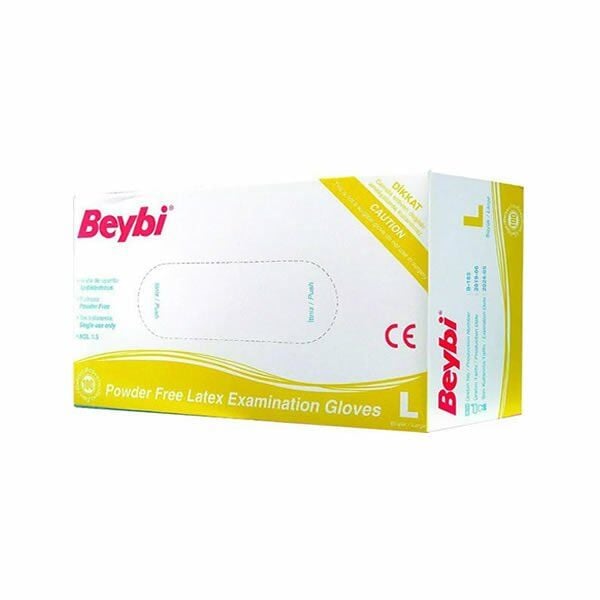 Beybi Latex L Pudrasız 100 lü Muayene Eldiveni