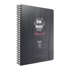 Gıpta Coffee Book A4 80 Yaprak Çizgili Spiralli Karton Kapaklı Defter