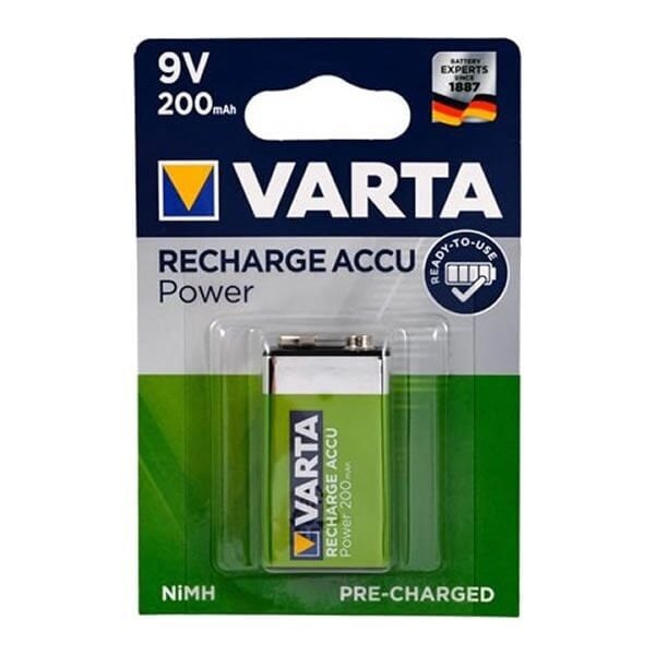 Varta 9V 200 Mah Şarjlı Ready To Use Pil