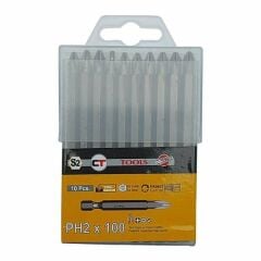 CT Tools CT48022 PH2x100 10 lu Yüksek Kaliteli Bits Uç